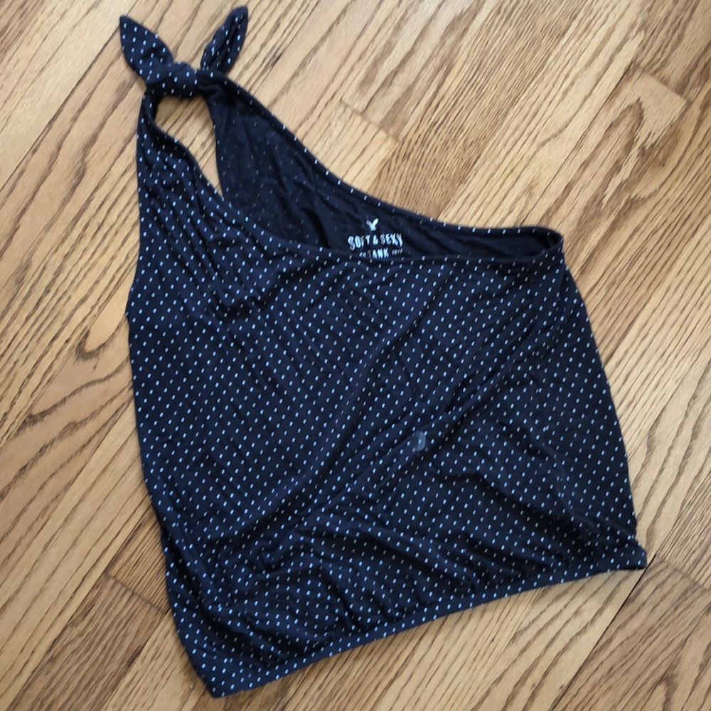 One shoulder AE tank